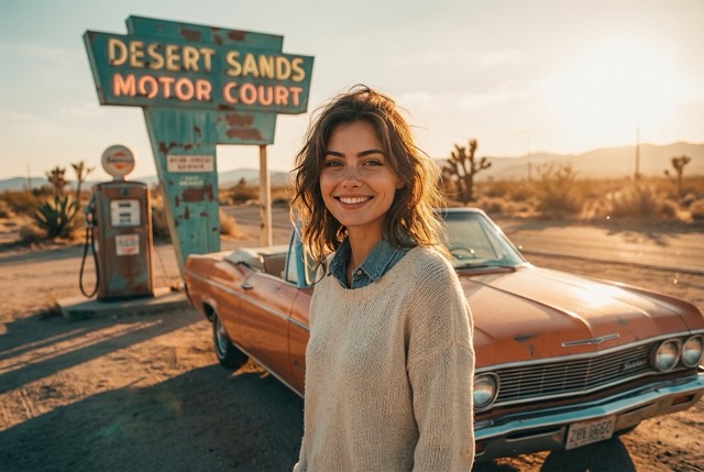 Ретро у дороги: тил-оранж